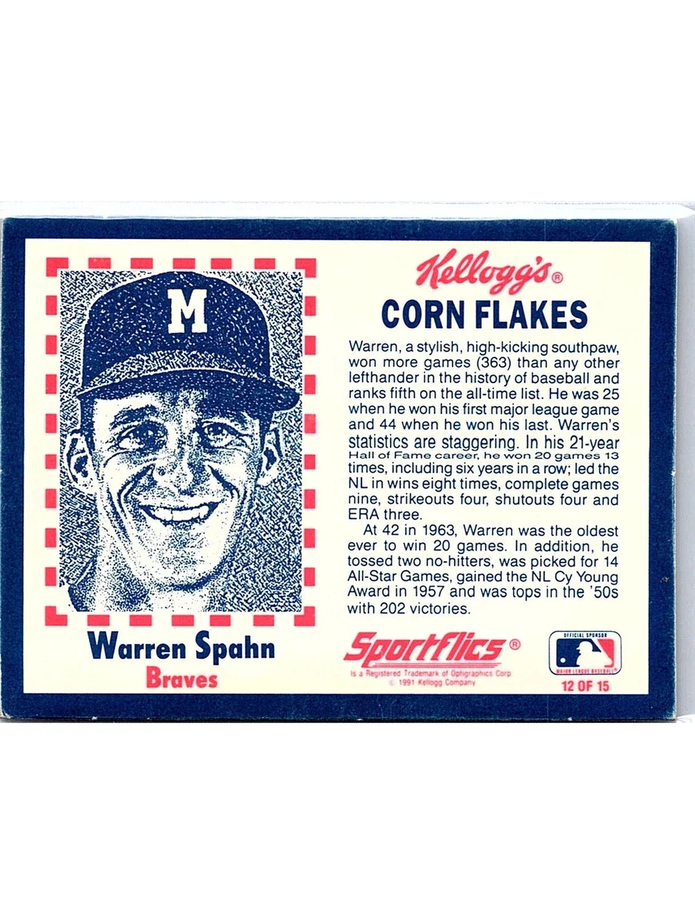 Warren Spahn 12 NM Sports Card